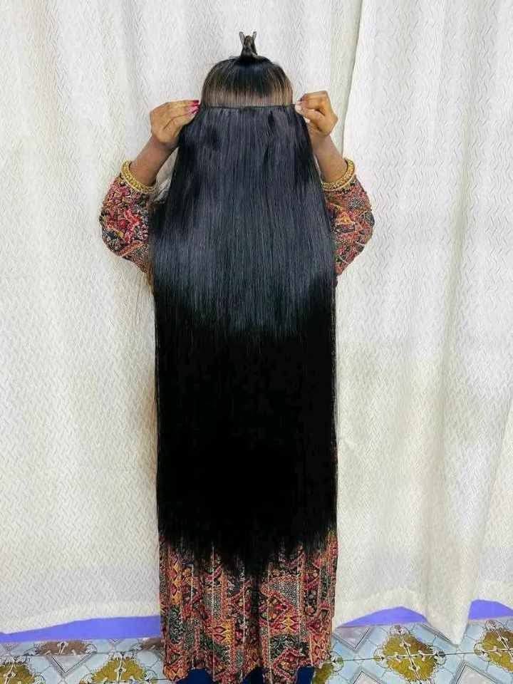 ৪০ ইঞ্চি লম্বা ৫ ক্লিপ ব্ল্যাক স্টেট হেয়ার