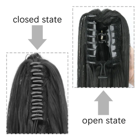 (ব্রাউন)Brown Crab Hair Extensions